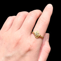 アンティークダイヤ・ボウタイリング