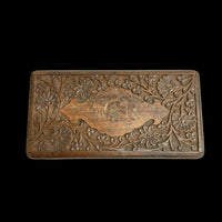 木彫りのボタニカルジュエリーボックス