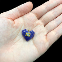 ラピスラズリハートチャーム