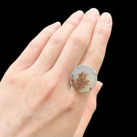 錆の風景のデンドリックアゲートリング