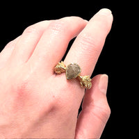 アースカラーダイヤ・牡羊リング