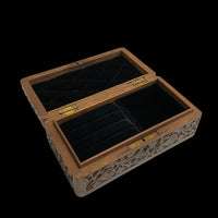 木彫りのボタニカルジュエリーボックス