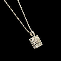 アンティーク調スクエアペンダント