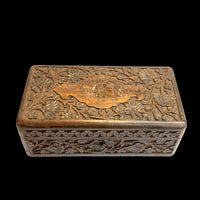 木彫りのボタニカルジュエリーボックス