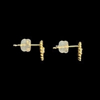ダイヤの花輪ピアス