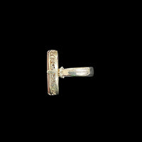 滲む夕陽のデンドリックアゲートリング