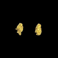 金のかけらピアス(藻)
