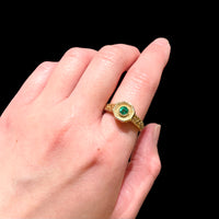 オクタゴン・エメラルドリング