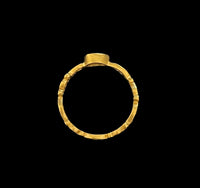 ブラウンダイヤ・アラベスクリング