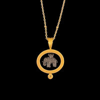 アメシスト・エレファントペンダント