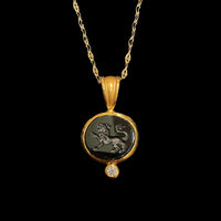 ブラックアゲート・ライオンペンダント