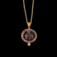 アメシスト・エレファントペンダント