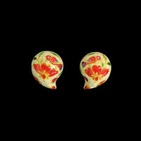 お花と小鳥のミーナピアス