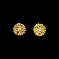 花輪のピアス(ダイヤ)