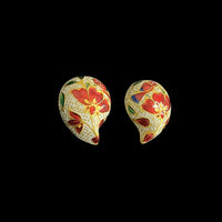 お花と小鳥のミーナピアス