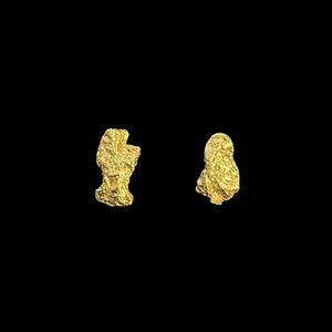 金のかけらピアス(苔)