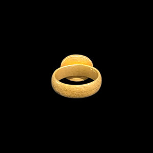 ライオンのリング(アクアマリン)