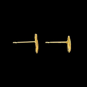 金のかけらピアス(苔)