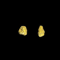 金のかけらピアス(小石)
